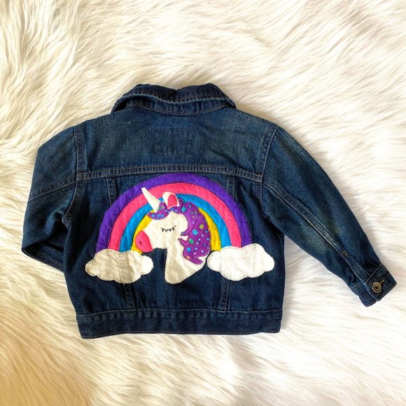 unicorn jean jacket children's place